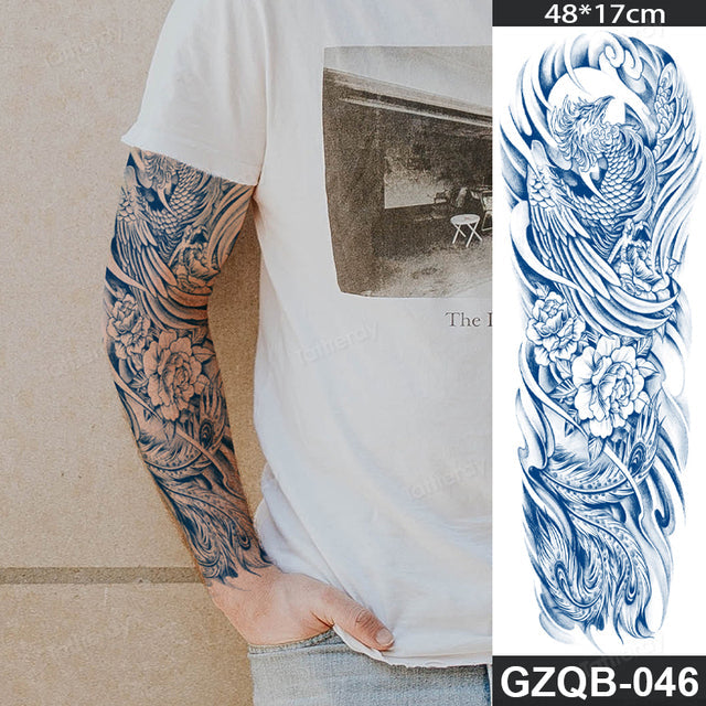 Ethnic Long Sleeve Semi-Permanent Temporary Tattoo - Image 5