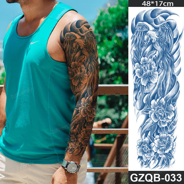 Ethnic Long Sleeve Semi-Permanent Temporary Tattoo - Image 9