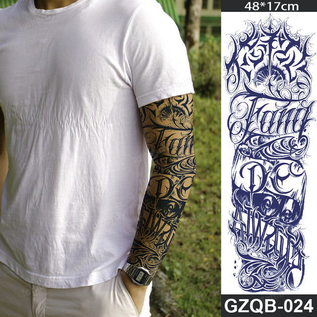 Life Meaning Full Sleeve Semi-Permanent Tattoo - Image 2