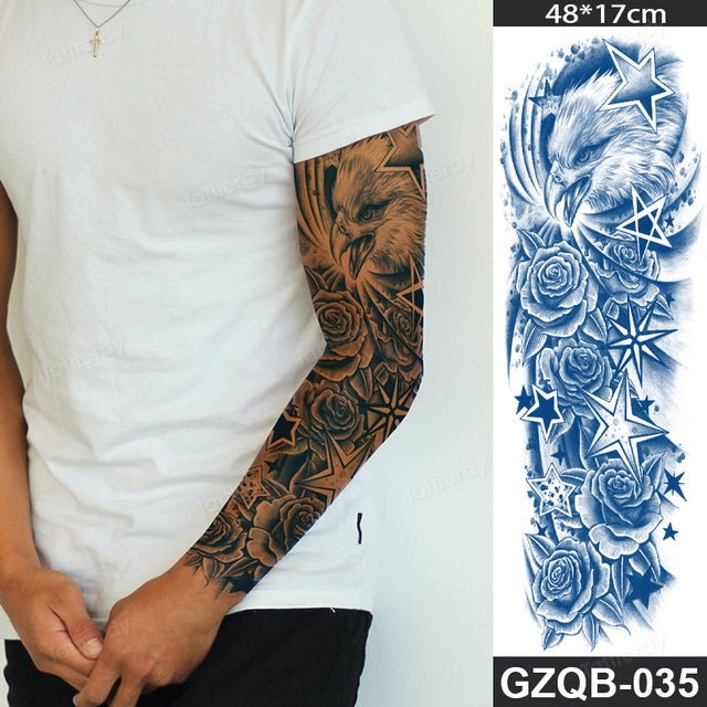 Life Meaning Full Sleeve Semi-Permanent Tattoo - Image 10