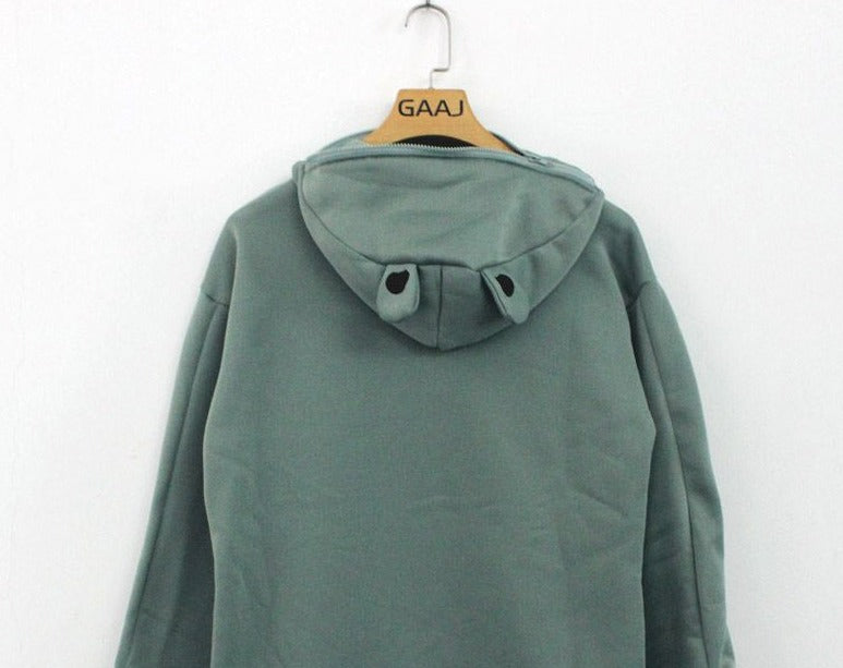 Japanese Style Long Sleeve Frog Hoodie - Image 6
