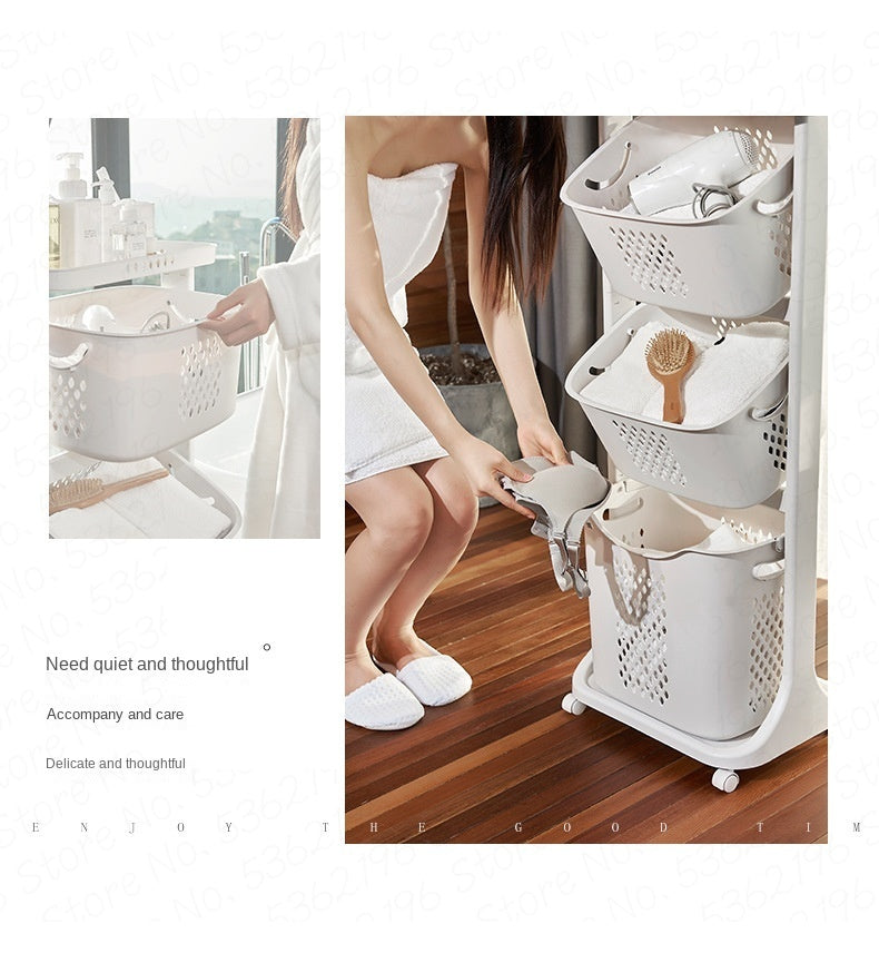 Multi-Layer Hanging Laundry Organizer Basket - Image 4