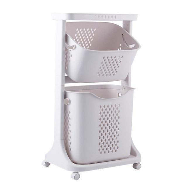 Multi-Layer Hanging Laundry Organizer Basket - Image 3