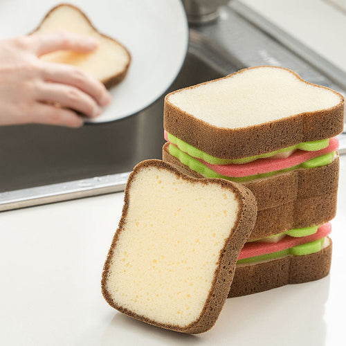 Bread Shape Dishwashing Sponge - Image 0