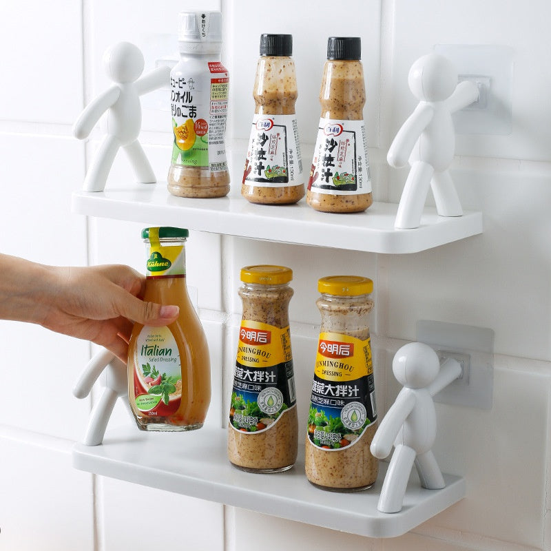 Punch-Free Human Figure Bathroom Shelf - Image 1