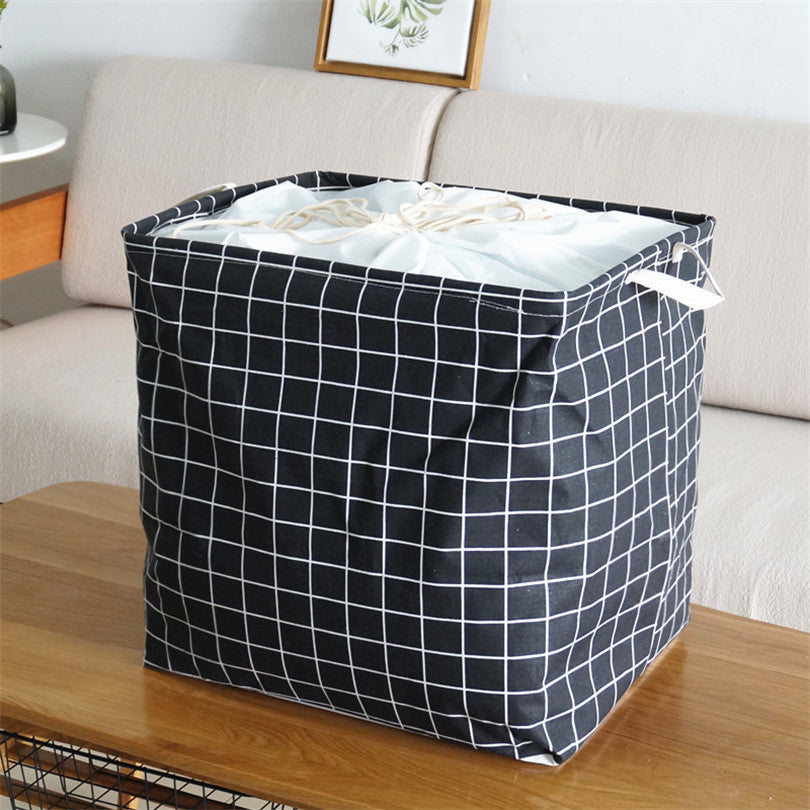 Large Capacity Cotton Foldable Laundry Basket - Image 1