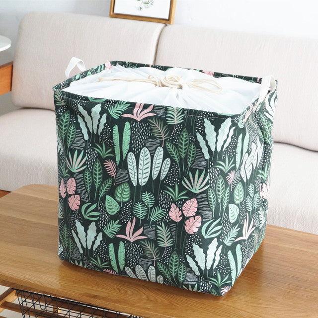 Large Capacity Cotton Foldable Laundry Basket - Image 4
