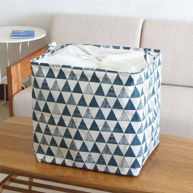 Large Capacity Cotton Foldable Laundry Basket - Image 5