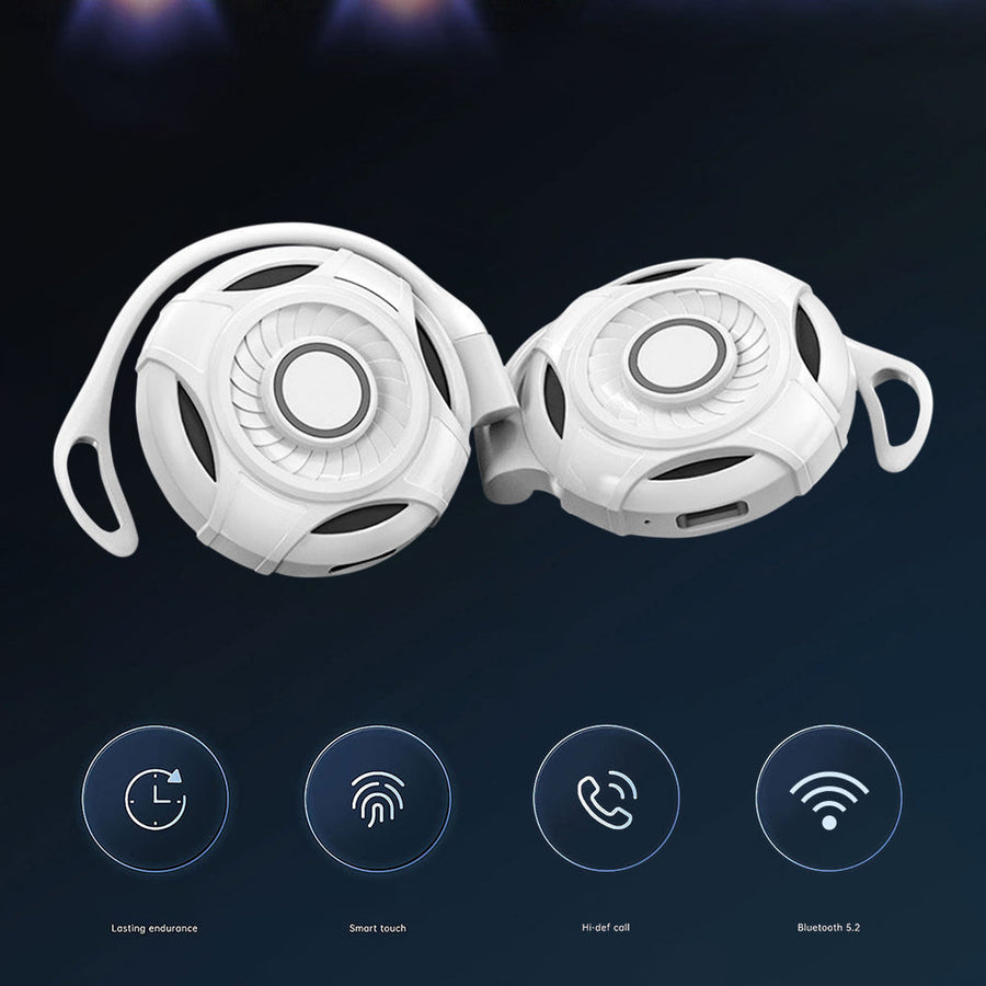Futuristic Touch Control Bluetooth Earbuds - Image 1