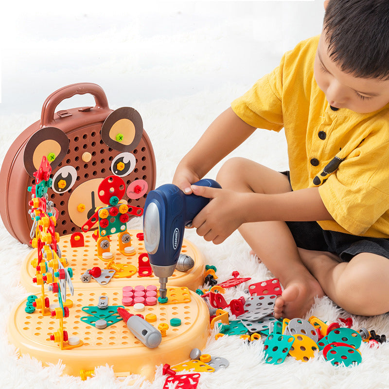 Kids Educational Electric Drill Screw Set Toy - Image 1