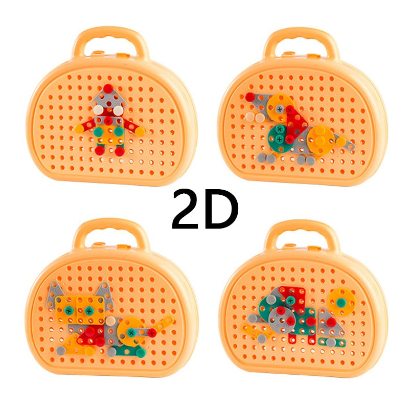 Kids Educational Electric Drill Screw Set Toy - Image 5