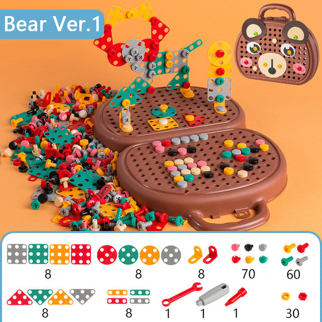 Kids Educational Electric Drill Screw Set Toy - Image 10