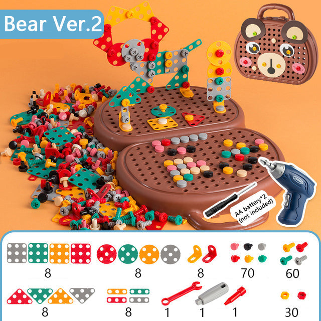 Kids Educational Electric Drill Screw Set Toy - Image 11