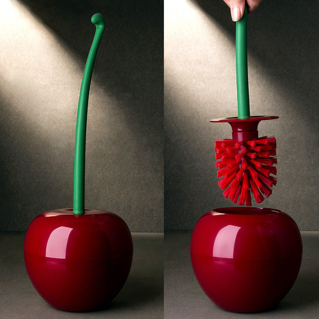 Bright Sweet Cherry Toilet Brush - Image 2