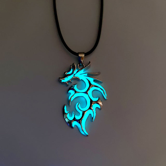 Vintage Luminous Dragon Necklace - Image 1