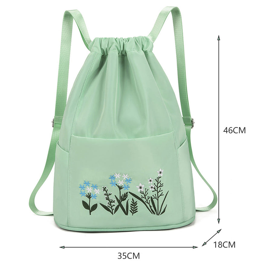 Flower Waterproof Folding Large Travel Backpack - Image 13