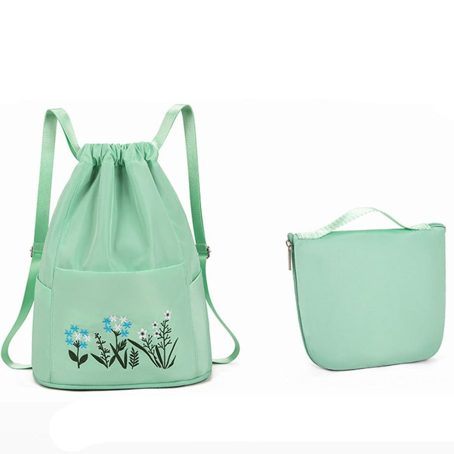 Flower Waterproof Folding Large Travel Backpack - Image 0