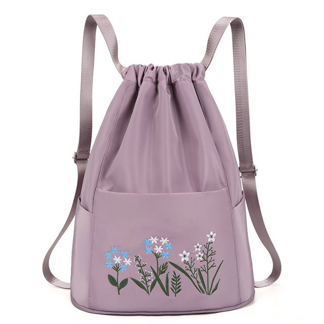 Flower Waterproof Folding Large Travel Backpack - Image 10
