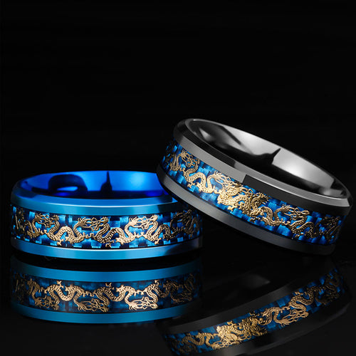 Vintage China Dragon Ring for Men - Image 0