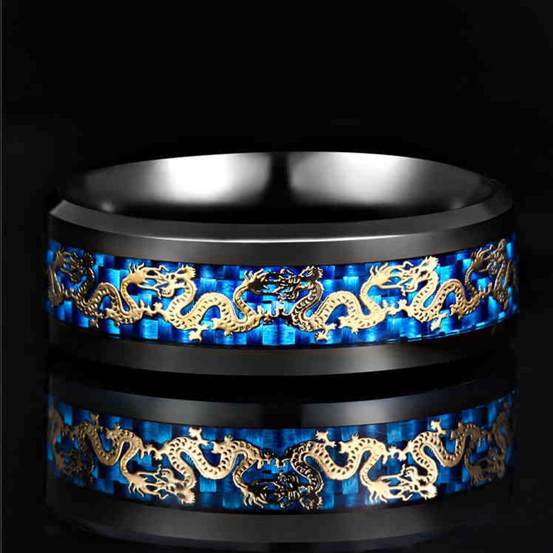 Vintage China Dragon Ring for Men - Image 5