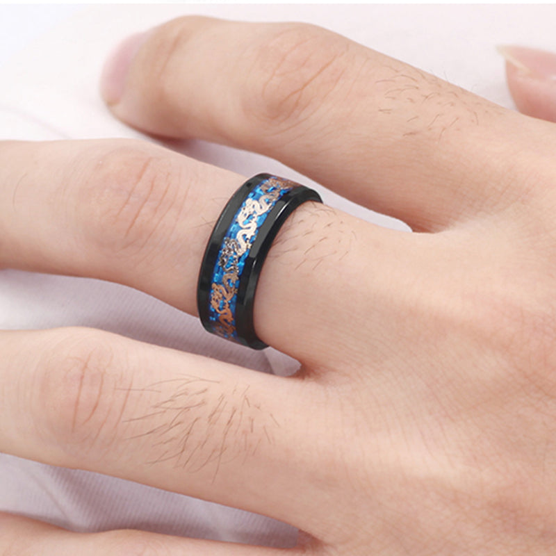 Vintage China Dragon Ring for Men - Image 7
