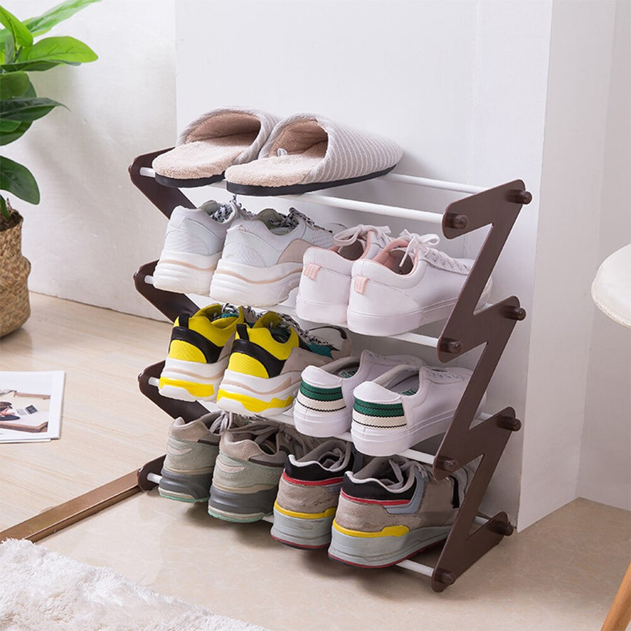 Minimal Z Adjustable Table Organizer and Shoe Rack - Image 1