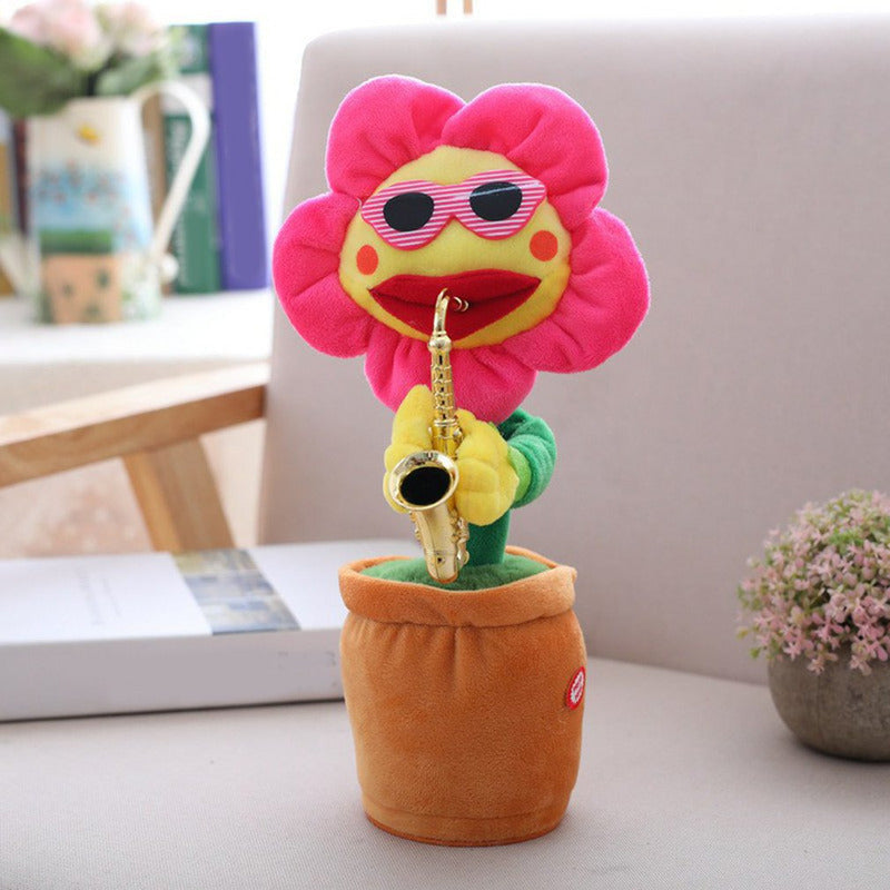 Dancing Plush Saxophone Flower Plant Toy - Image 4