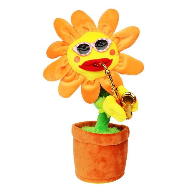 Dancing Plush Saxophone Flower Plant Toy - Image 2