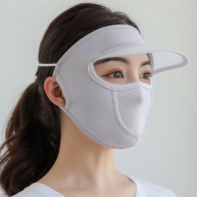 Breathable UV Protection Outdoor Sun Hat Mask - Image 8