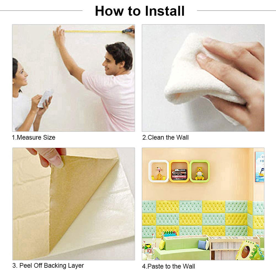 Self-Adhesive Soft Bed Headboard - Image 2