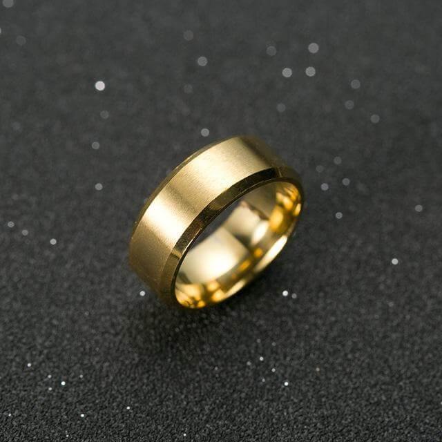 Black Titanium Ring for Men - Image 3