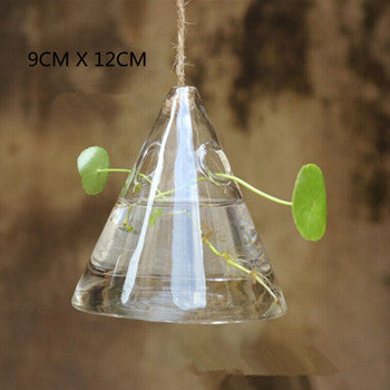 Hanging lamp glass vase - Image 1