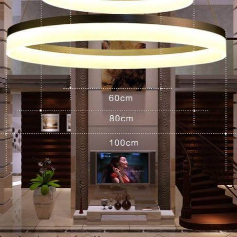 LED Circle Ring Chandelier - Image 4