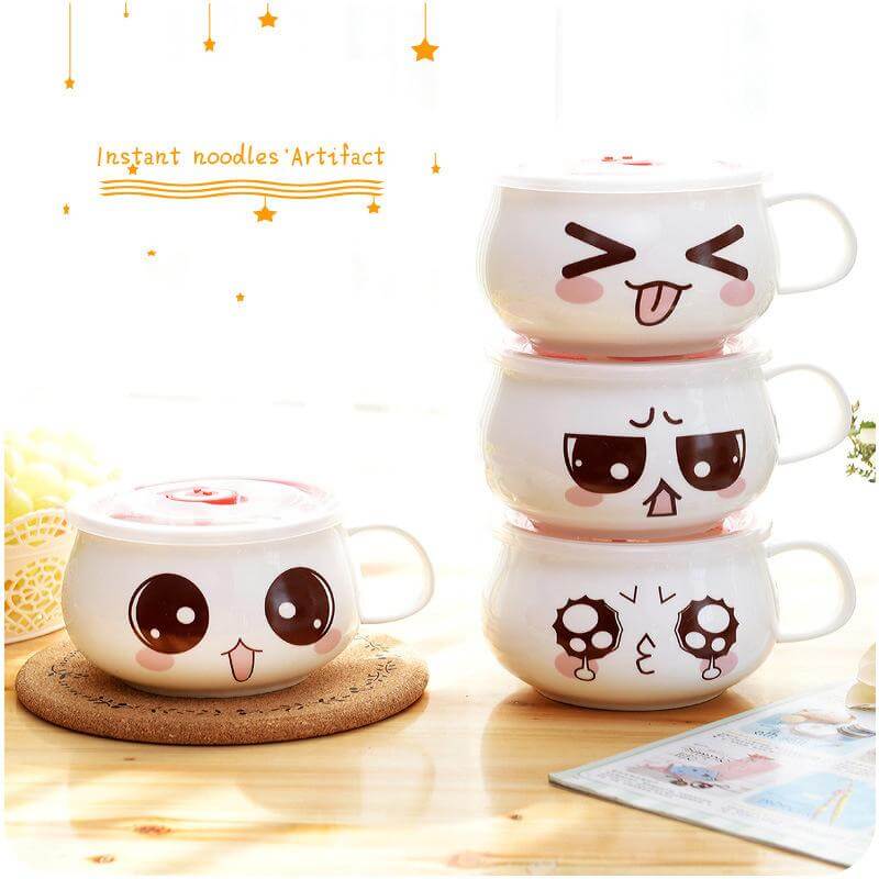 Lovely Instant Noodles Porcelain Bowls - Image 0
