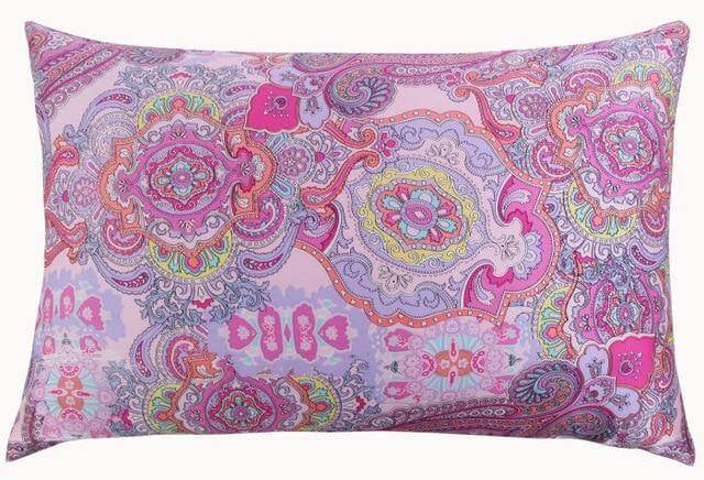 100% Nature Colorful Silk Colorful Pillowcases - Image 34
