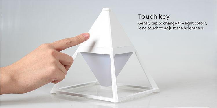 Pyramid Modern Touch Bedroom Lamp Decor - Image 8