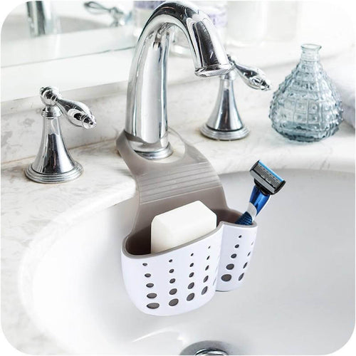 Useful Suction Cup Sink Shelf Soap Rack Kitchen - Image 0