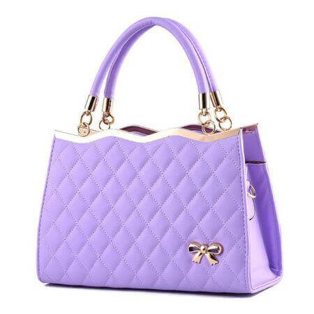 Korea Bow Leather Messenger Bags - Image 5