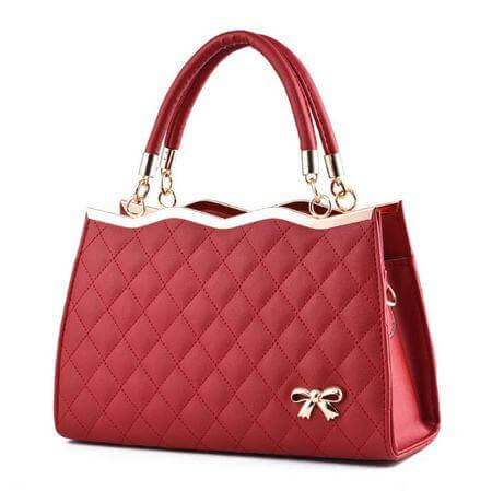 Korea Bow Leather Messenger Bags - Image 1
