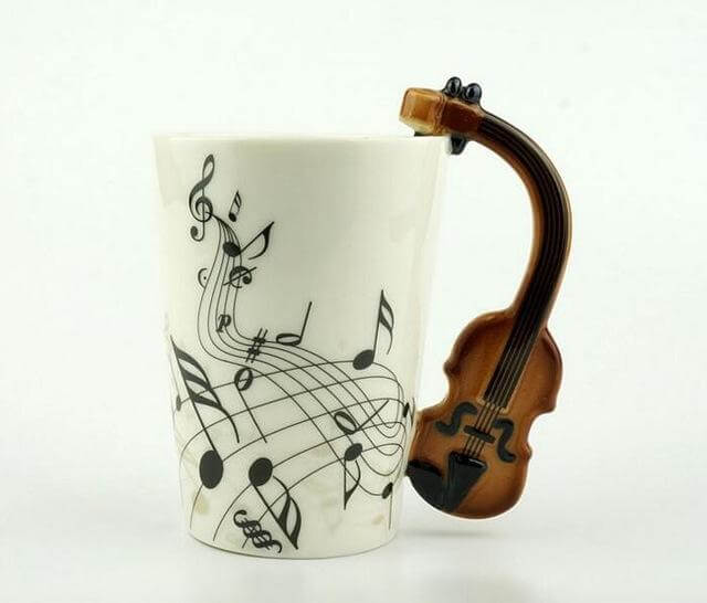 Guitar Style Ceramic Mug - Image 1
