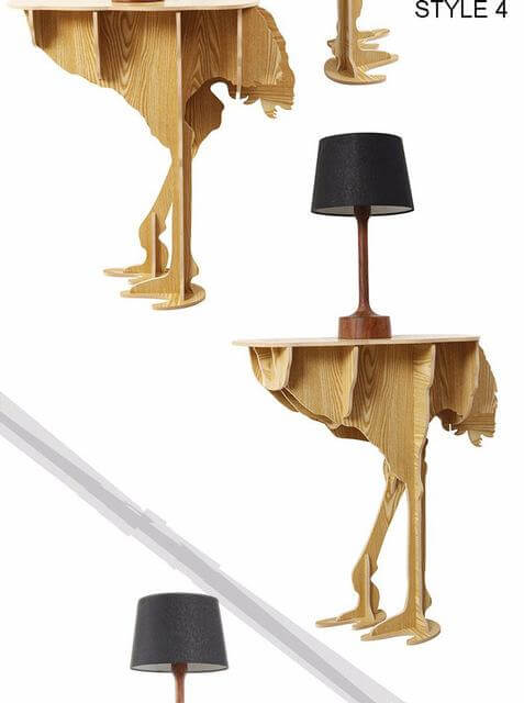 Creative Modern Life Style Assembly Wooden Table - Image 2