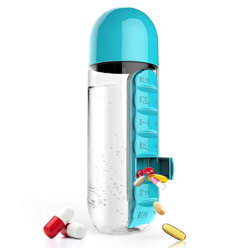Water Bottle Daily Pill Organizer - Image 0