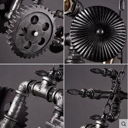 Iron Metal Motorbike Shape Modern Light Lamps - Image 1