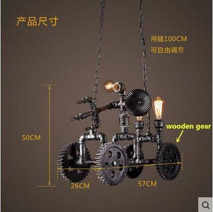 Iron Metal Motorbike Shape Modern Light Lamps - Image 9