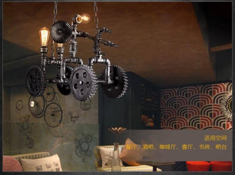 Iron Metal Motorbike Shape Modern Light Lamps - Image 7