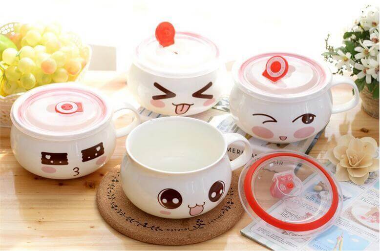 Lovely Instant Noodles Porcelain Bowls - Image 14