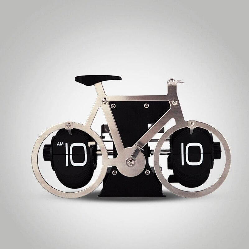 Stainless Steel Digital Automatic Creative Bike Clock - Image 0
