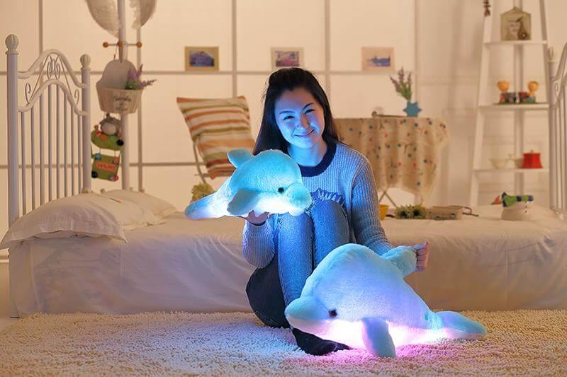 Creative Luminous Light-up Plush Dolphin - Image 2
