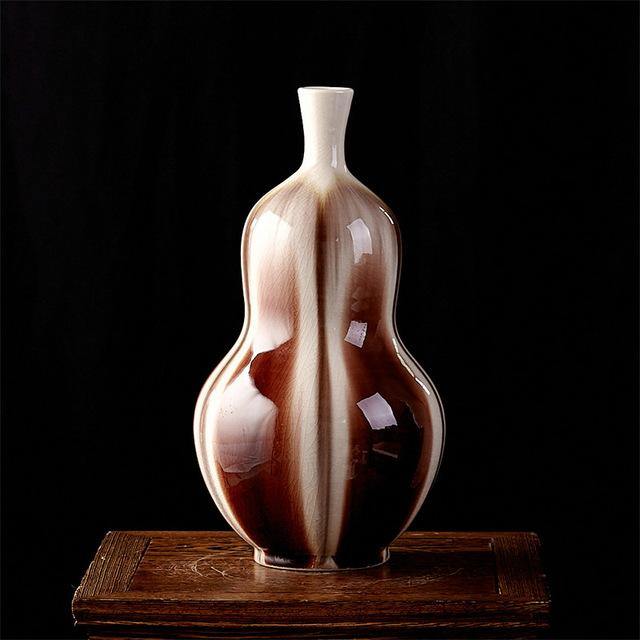 Classical Ancient Jingdezhen Ice Crack Ceramic Glaze Vase - Image 7