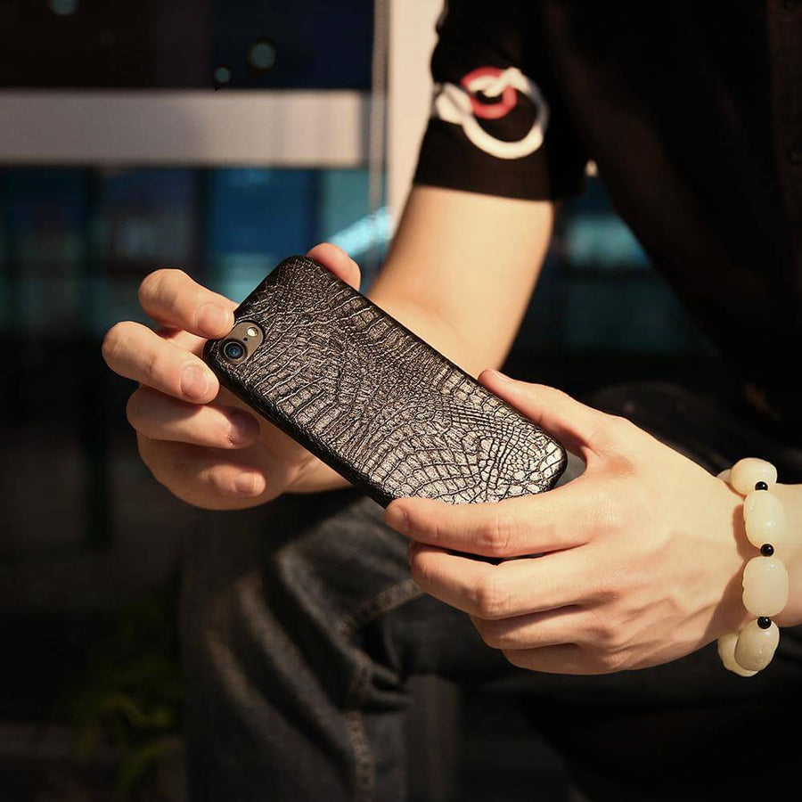 Luxury Crocodile Business style Leather Iphone Cases - Image 6